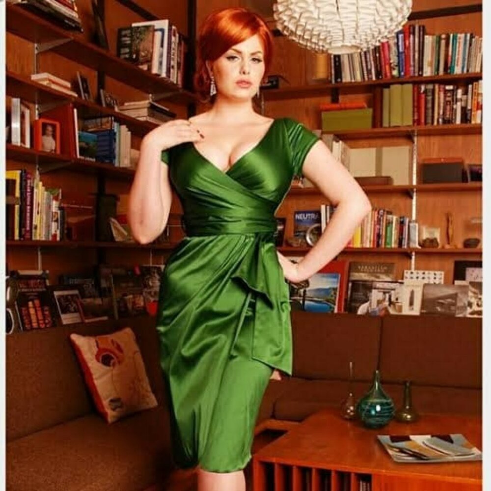 Pinup Couture Green Ava Midi Dress